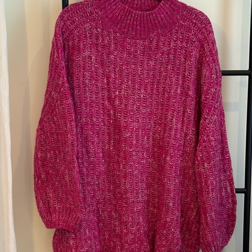NWT Pilcro for Anthropologie Pink Sweater Size 2X